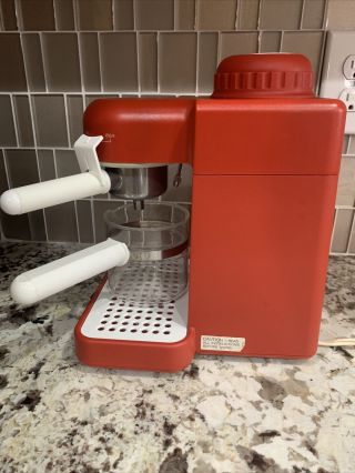 Krups 963 Rare Red Mini 4 - Cup Expresso Cappuccino Maker 3
