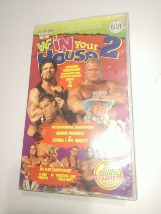 Wwf In Your House 2 Silver Vision Coliseum Home Video Vhs.  Rare.