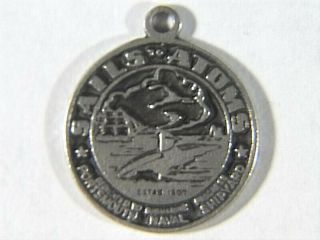 Rare Portsmouth Nh Naval Shipyard Sails To Atoms Sterling Silver Charm