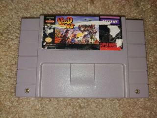 Rare Wild Guns Snes Acceptable Cleaned And Authentic