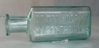 Antique Medicine Bottle Aqua Dr Trnkoczy 