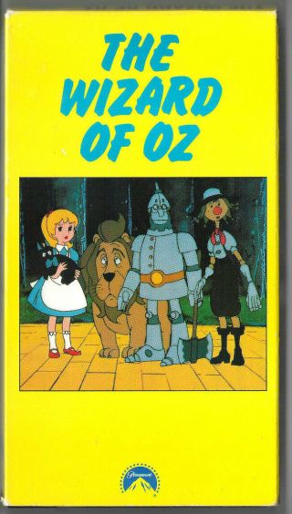The Wizard Of Oz (vhs 1982) Animated Cartoon Anime Toho Akira Miyazaki Rare