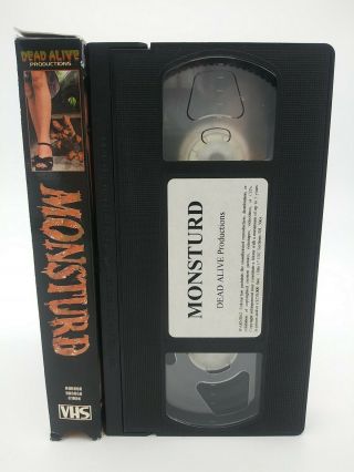 MONSTURD Rare Horror VHS gore cult not SOV Dead Alive 3