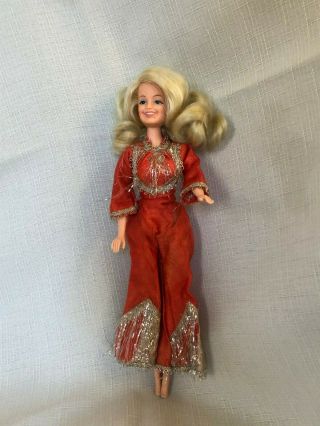 Dolly Parton Doll Vintage 12 " Poseable Red Jumpsuit Eegee