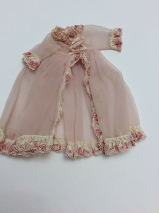 Vintage Doll Not Tagged Cissette Ginny Muffie Ginger Robe Lace Pink