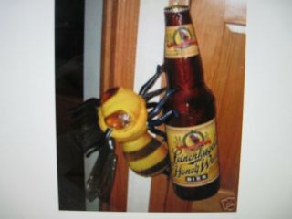 Rare Leinenkugel Inflatable Honey Berry Weiss Beer Bottle W/bee Nos Opened