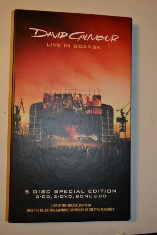 Rare David Gilmour Live In Gdansk 5 Disc Special Edition Box Set