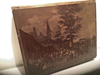 Antique Copper Letterpress Printing Etching Plate.  Village Wedding/ CÉilidh