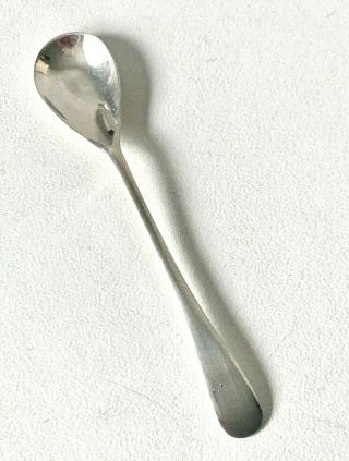 Vintage 1922 Solid Sterling Silver Condiment Spoon - C W Fletcher & Son Ltd