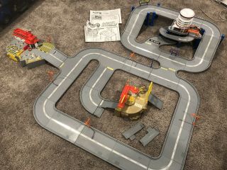 Complete Hot Wheels 1998 America’s Highway Deluxe Set Rare Gray Tracks Playset