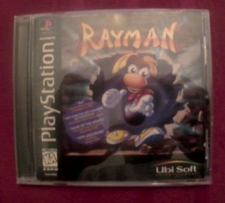Rayman Playstation One (ps1) Cib Rare Black Label Jewel Case Version -