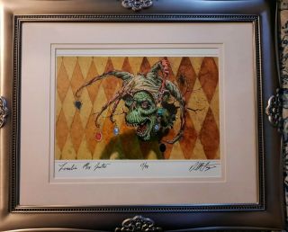 Mtg Zombie Mox Jester Print Rare Limited Numbered 17/40 Signed By Dan Frazier