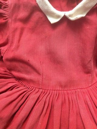 Doll Clothing Terri Lee Tagged 1950’s Red Dress Vintage 2