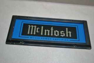 Rare Old School Mcintosh Mc443 Thin Glass Plate With Frame Hard To Find At All