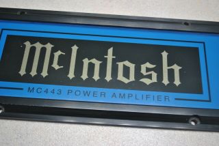 RARE OLD SCHOOL MCINTOSH MC443 THIN GLASS PLATE WITH FRAME HARD TO FIND AT ALL 3