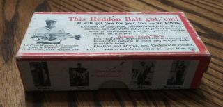 Vintage Heddon Dowagiac Shore Minnow Fishing Lure 9339 Xrs Empty Box Only