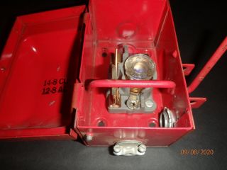 Red Rare Wadsworth Electrical Glass Fuse 1 Pole 30 Amp Circuit Breaker Box