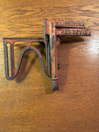Antique Seavey S & H Co.  N.  Y.  U.  S.  A.  Red Devil Miter Box Saw Guide - Early 1900s