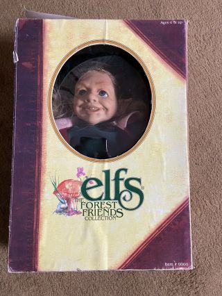 Vintage 12 " Elf Doll By Berenguer The Great Elven Forest Friends Troll Demo Box
