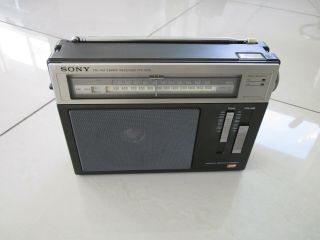 Sony Icf - S5w Am/fm 2 Band Receiver Rare Radio