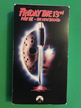 Friday The 13th Part Vii The Blood Vhs Oop Video Rare Horror