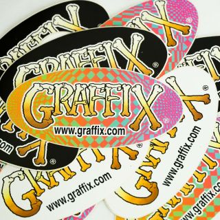 Vintage Graffix Sticker Pack Of 5 Deadstock (rare)