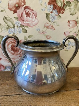 Vintage Silver Plate Sugar Bowl By Elkington & Co Circa 1860