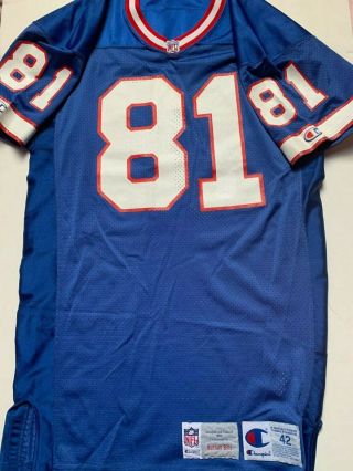 1990s Buffalo Bills Team Issued Authentic Game Jersey Sz 42 Brad Lamb Rare