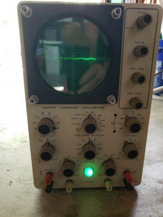 Rare Heathkit Model 10 - 18 Laboratory Oscilloscope -