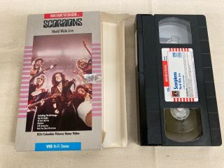 Scorpions - World Wide Live 1985 Rare Vhs Hair Metal - Musicvision