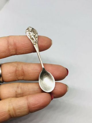 Vtg Sterling Silver.  925 Tiny Mini Spoon 2.  25” - 4.  5g