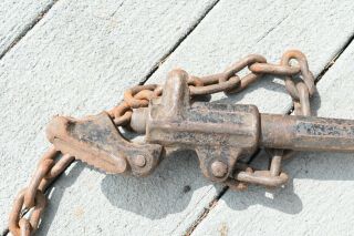 Antique Vintage Cable Chain Pipe Wrench heavy Duty Pipe Wrench 38 