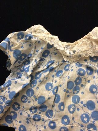 Vintage Baby Doll Dress Toni Shirley Temple Sweet Sue Blue Floral Terri Lee 2