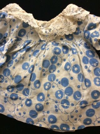 Vintage Baby Doll Dress Toni Shirley Temple Sweet Sue Blue Floral Terri Lee 3