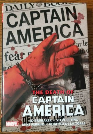Death Of Captain America Omnibus Hardcover By Brubaker Rare Oop Marvel Hc