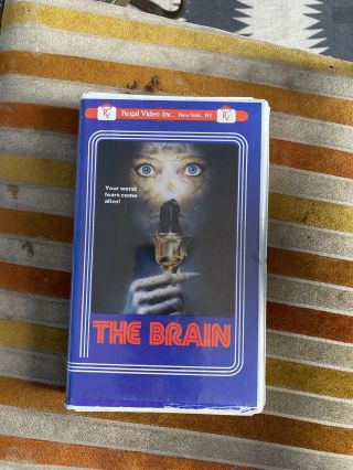 The Brain Vhs Horror Science Fiction Sci - Fi Rare Htf Al Adamson Cult Gore