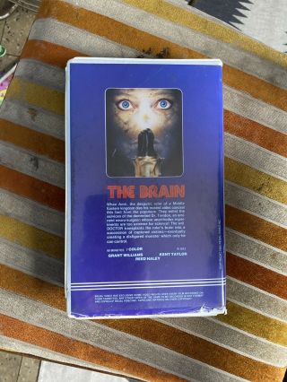 The Brain VHS horror Science Fiction SCI - FI rare HTF AL ADAMSON cult GORE 3