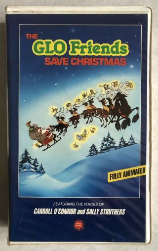 The Glo Friends Save Christmas Rare & Oop Animated Cartoon Clamshell Vhs Tape