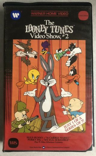 The Looney Tunes Video Show 2 Rare & Oop Cartoon Warner Video Clamshell Vhs