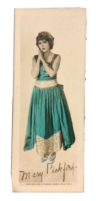 1928 Rare Photograph Card,  Movie Star Mary Pickford Famous Film Stars 4