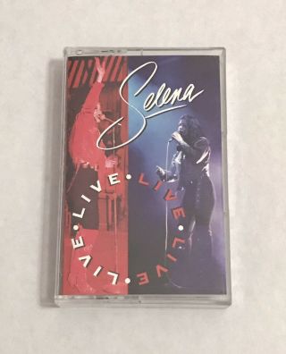 Selena Quintanilla Live Cassette 1993 Rare Capitol Emi With Inlay