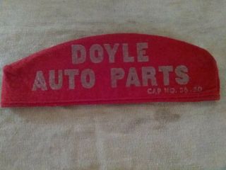 Vintage Rare Felt Gas Station Attendant Hat.  Doyle Auto Parts