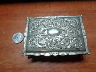 Vintage Metal Jewelry/trinket Box,  (japan)