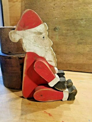 Vintage Antique Style Old World Wooden Jointed Santa Shadowbrook Country