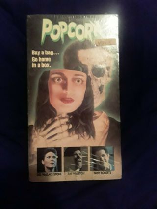 Popcorn Vhs - Rare,  Horror,  Oop,