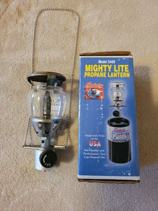 Mighty Lite Propane Lantern Model 5400 Century Tool & Mfg Co Schott Suprax Glass