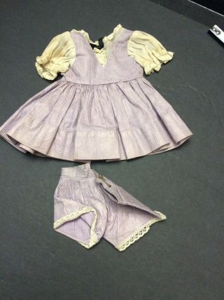Vintage Doll Dress Toni Shirley Temple Sweet Sue Terri Lee Purple 2 Piece