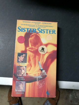 Sister Sister World Video Horror Slasher Sov Vhs Big Box Oop Rare Slip Htf