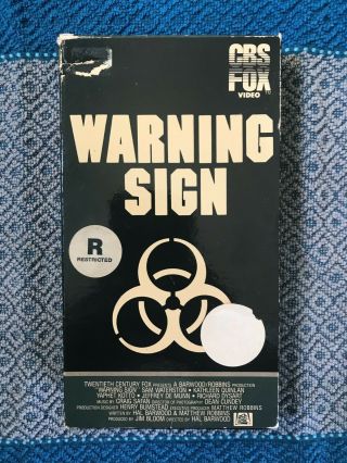 Rare: Warning Signs On Vhs (cbs/fox Release)