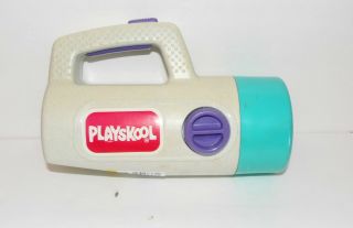 Vintage Playskool Toy Flashlight Color Changing Red Green White - Rare